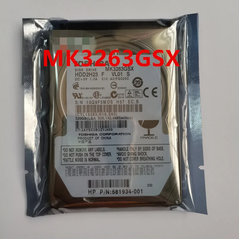 New Original HDD For Toshiba 320GB 2.5&quot 8MB SATA 5400RPM Notebook MK3263GSX |