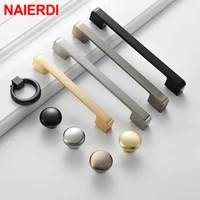 naierdi cabinet handles zinc alloy kitchen handle cupboard door pulls drawer knobs bedroom door furniture handle hardware