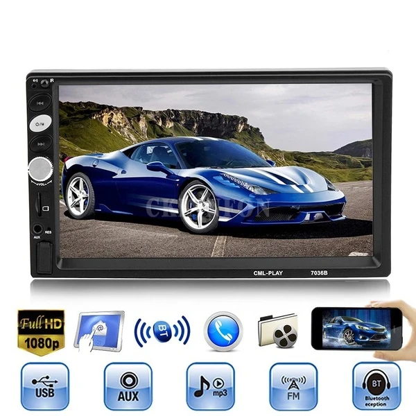 

Автомагнитола 2DIN, 5 шт./лот 7036B, 7 дюймов, mirrorlink, Android, автоаудио для сабвуфера, MP5 плеер, Авторадио, Bluetooth, камера заднего вида