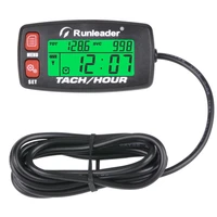 motorcycle meter engine hour meter gauge alert rpm backlit tachometer resettable tacho hour meters for atv lawn mower red