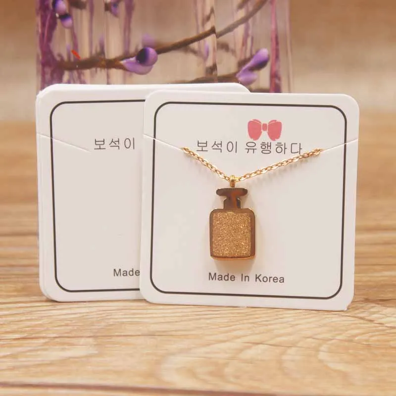 

100pc Vintage kraft 5*5cm Dremacatcher jewelry charms/necklace package card Marble/flower romantic love 3*3cm stud earring card