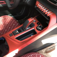 car styling 5d carbon fiber car interior center console color change molding sticker decals for peugeot 4008 5008 2017 2019