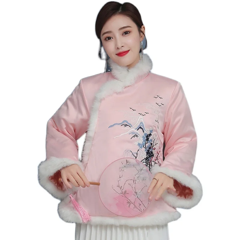 

Chinese New Year Clothes For Women Shanghai Tang Clothes Warm Ladies Chinese Tops Cheongsam Chinese Style Clothing Women