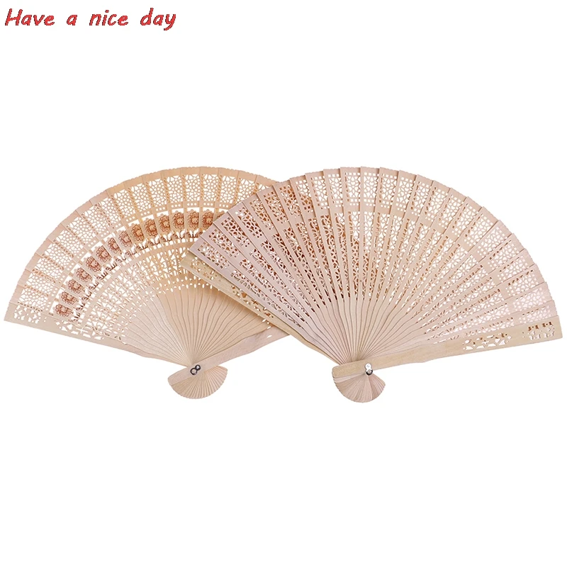 

1PCS Original Wooden Hand Flower Bamboo Pocket Fan Decoracion Fiestas Chinese Japanese Folding Fan For Home Decor