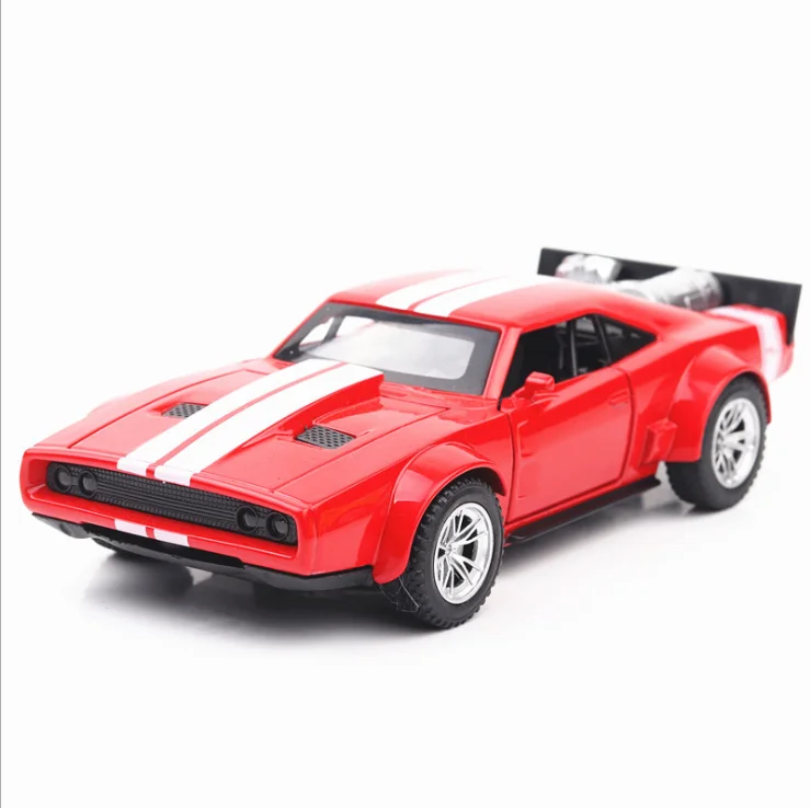 

1: 32 Dodge Chariot Model Simulation Model Acousto-optic Return Force Car Children Toy Boy Birthday Christmas Gift Red
