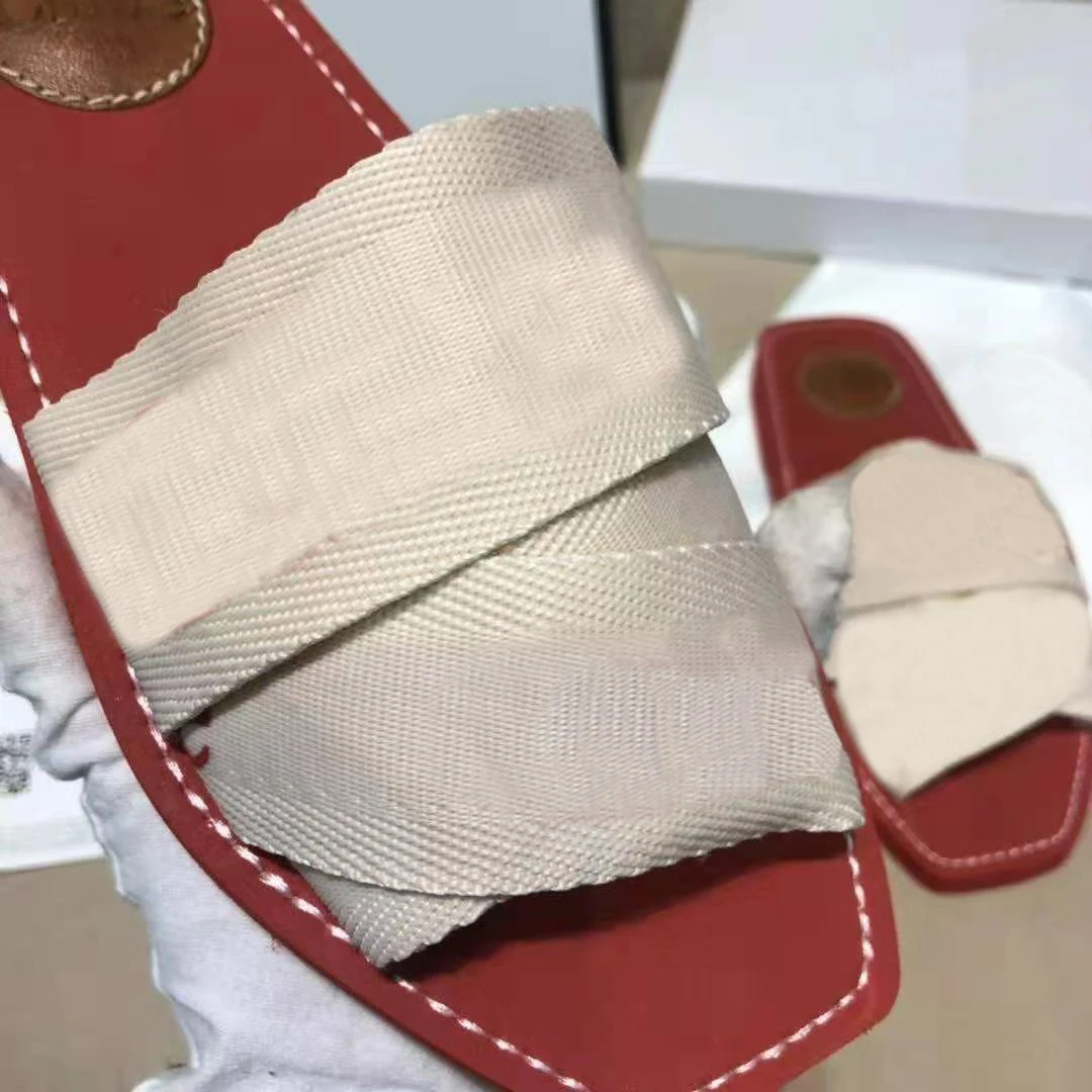 

Hot Selling in 2021 New Flat Women's Slipper Outside Cross Upper Letter Slippers Summer Slides