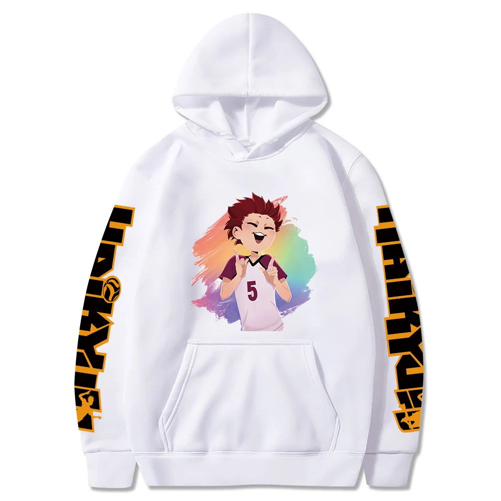 

Oya Oya Oya Anime Haikyuu Hoodies Funny Karasuno Fly High Graphic Streetwear Japanese Style Aesthetic Sweatshirt