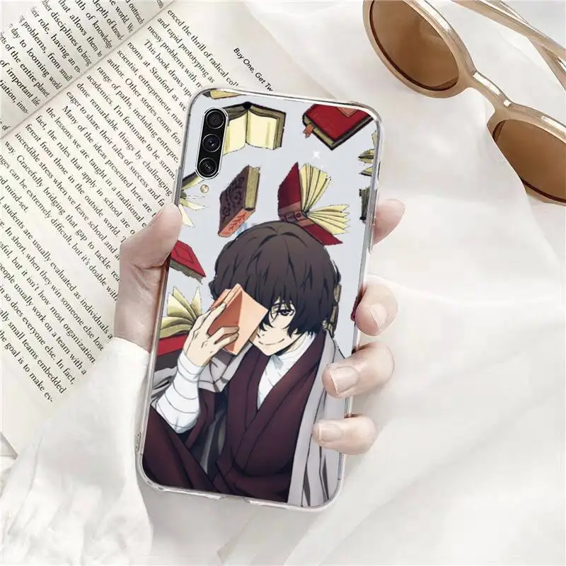 

Anime Bungou Stray Dogs Phone Case Transparent For Samsung Galaxy A71 A21s S8 S9 S10 plus note 20 ultra