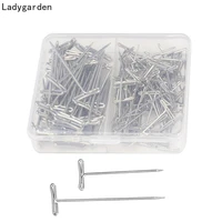 160pcs sewing needle steel t pins 27mm 38mm t pin clips for wig weaving making hair extension t pins styling tools for wig