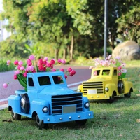 iron artifical car for garden decoration plant support pot flower holder decor home indoor or outdoor festival wedding party