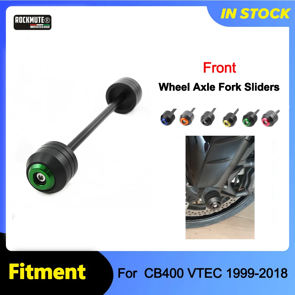 

Front HONDA CB400 VTEC 1999-2018 Axle Fork Falling Pad For Motorcycle POM Wheel Slider Crash Protector