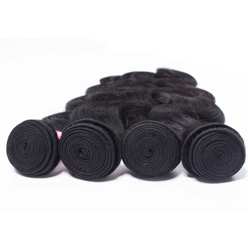 

wholesale Body Wave 3 4 Bundles With Closure Peruvian Brazilian hair weave bundles with closure Human Hair Bundles With Closure