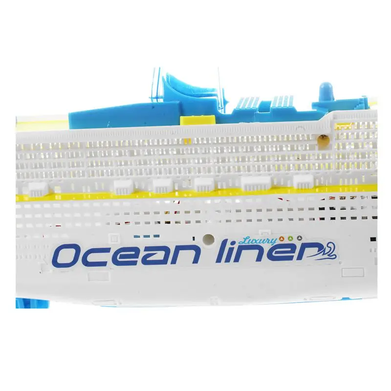 Океанский лайнер Круизный корабль лодка электрическая игрушка мигающий