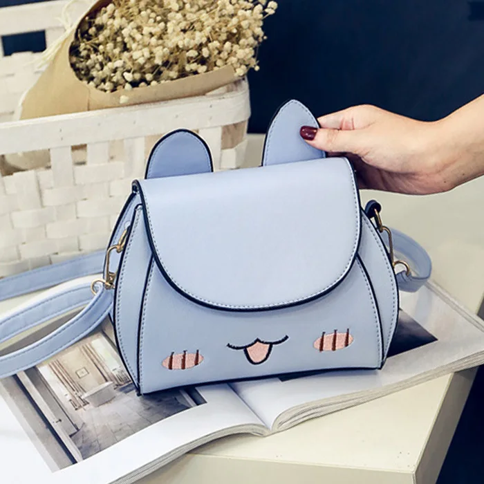 

WEIXIER High quality 2019 new fashion girl Embroidery cute cat mini messenger bags female leisure bag women's bag AL-05