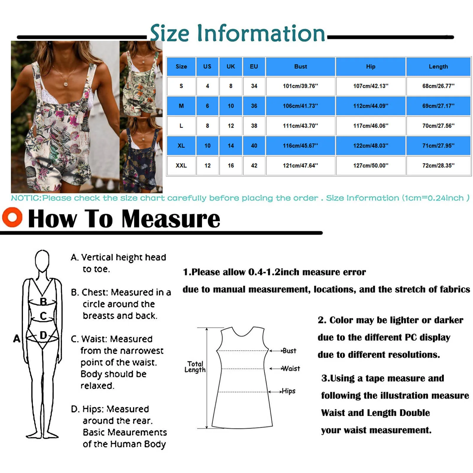 

Women Casual Off Shoulder Elegant Print Jumpsuits Summer Cotton Linen Overalls Jumpsuit Strap Rompers Dungaree Playsuits