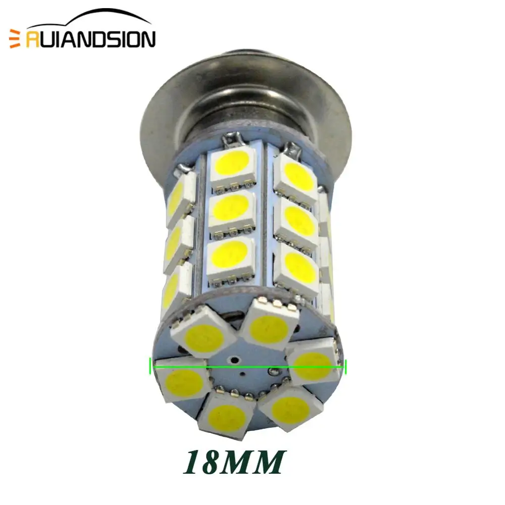 2 шт. 6V 12V 4300K 6000K P15D H6M ATV мотоцикла 5050 27LED лампа дальнего света для Сузуки Эйгер 400 King Quad 300 700 Винсон 500 Z400