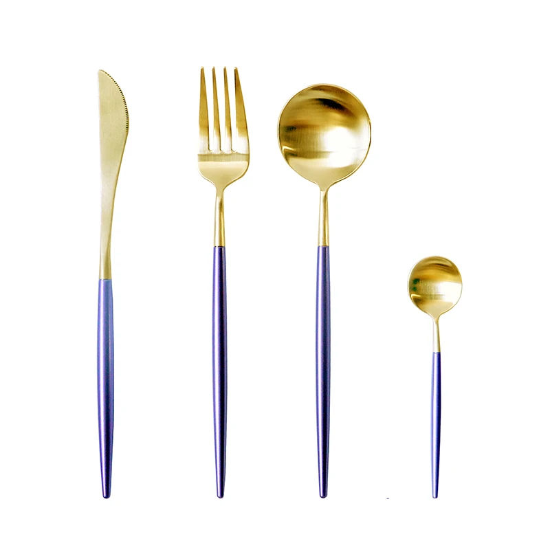 Креативная посуда в скандинавском стиле из нержавеющей стали 304 фиолетовое