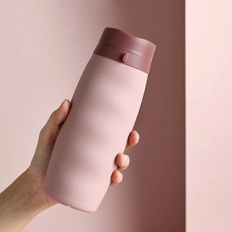 600 мл портативная герметичная Спортивная бутылка для воды складная питьевой