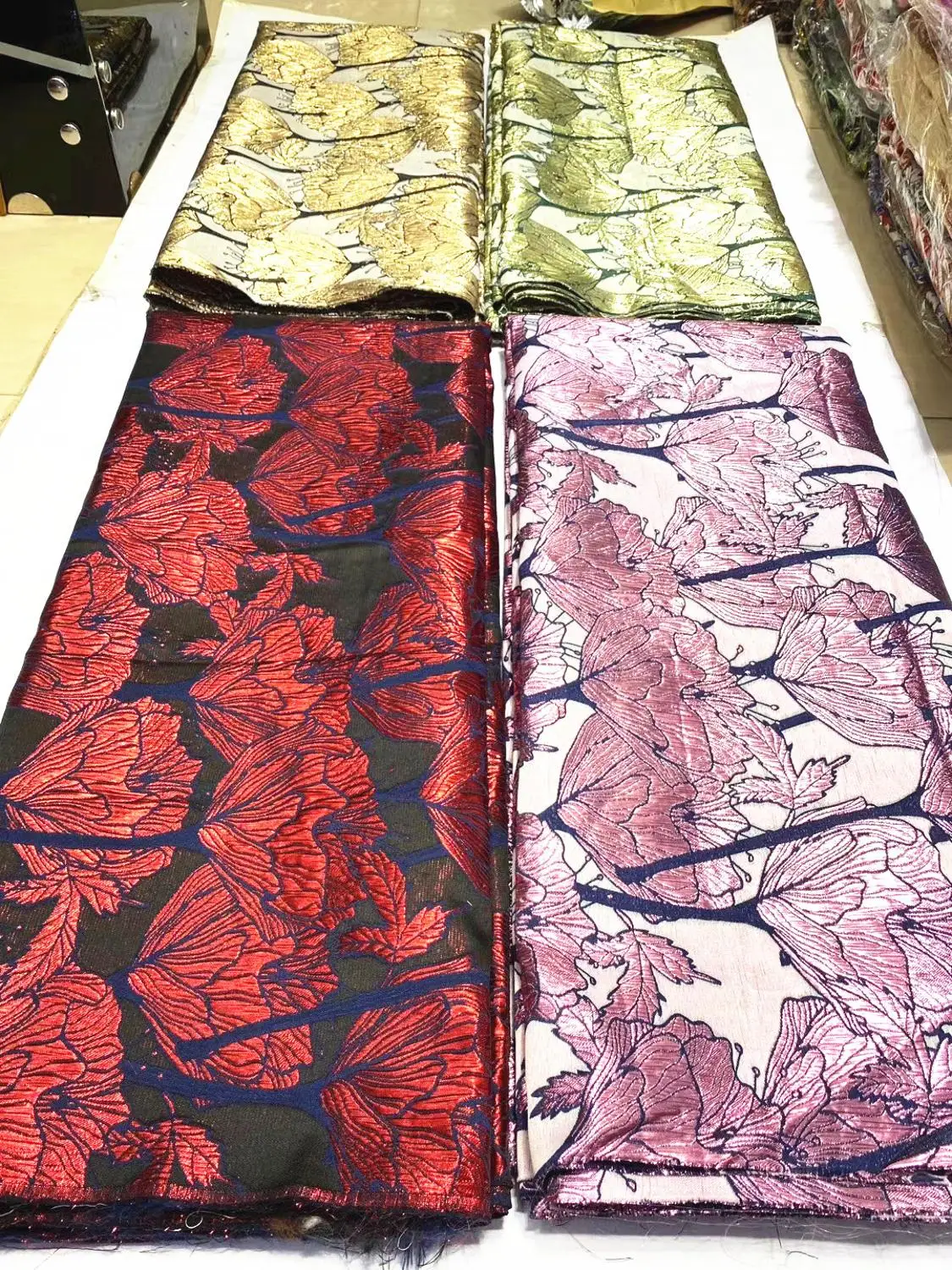 

african Jacquard Brocade Lace 2020 High Quality nigerian French Tulle Lace Nigerian Jacquard Lace Fabric for Wedding