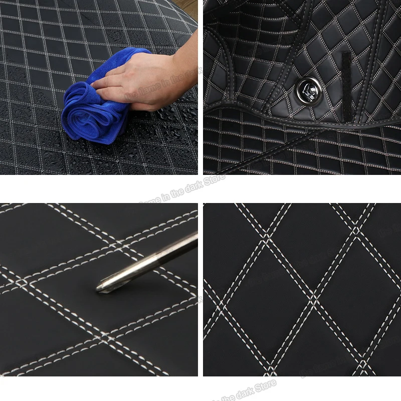 

Lsrtw2017 Leather Car Trunk Mat Cargo Liner for Lexus ES200 ES260 ES300h 2018 2019 2020 Rug Carpet Interior Accessories