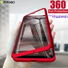 Роскошный ударопрочный чехол на телефон  360 градусов кейс для Huawei P30 P20 P40 Lite Mate 30 20 10 Lite Y7 Y6 Y9 Pro P Smart, 2019 противоударный чехлы корпус