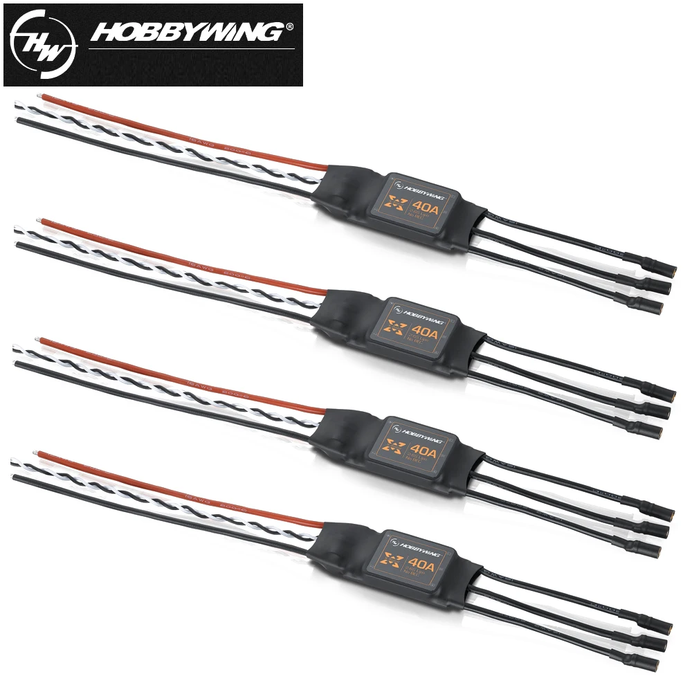 Hobbywing XRotor 20A 40A бесщеточный ESC 2 6S контроль скорости (без BEC) для радиоуправляемого