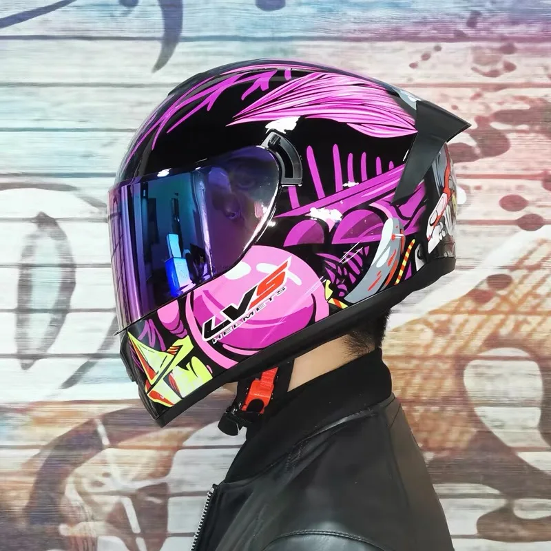 Мотоциклетный шлем capacete cascos Полнолицевые гоночные шлемы с двойным козырьком