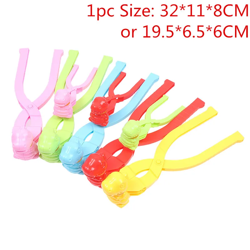 

10PCs Cartoon Dinosaur Snowball Maker Clip Maker Snow Sand Mold Tool Winter Kid Children Outside Plastic Toy