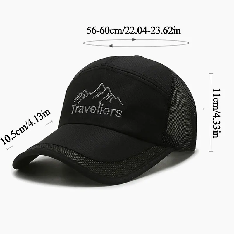 

Embroidery Baseball Cap Men Women Sunscreen Hats Casual Peaked Headdress Unisex Mesh Sun Hat Fishing Cap Breathable Hot Sale