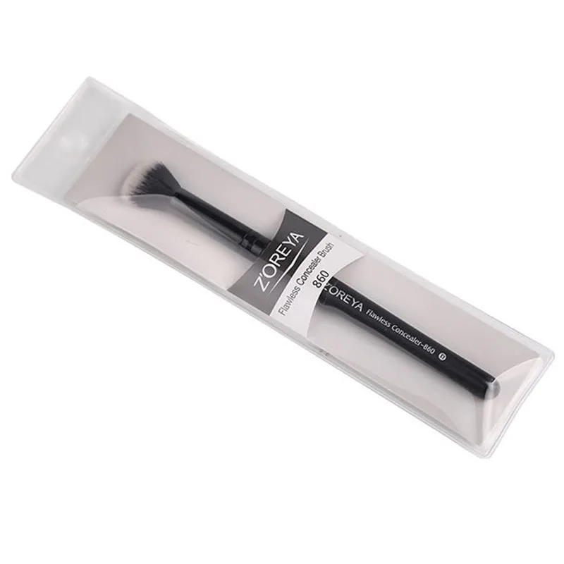 

ZOREYA Brand High Quality Concealer Makeup Brushes Black Wooden Handle Soft Nylon Hair Cosmetic Eyeliner Tools for Face Makeup