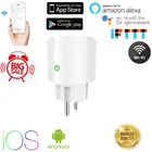 Wi-Fi Smart Plug 20A EU Socket Tuya Smart Life APP работает с Alexa Google Home Assistant Голосовое управление монитором питания таймер