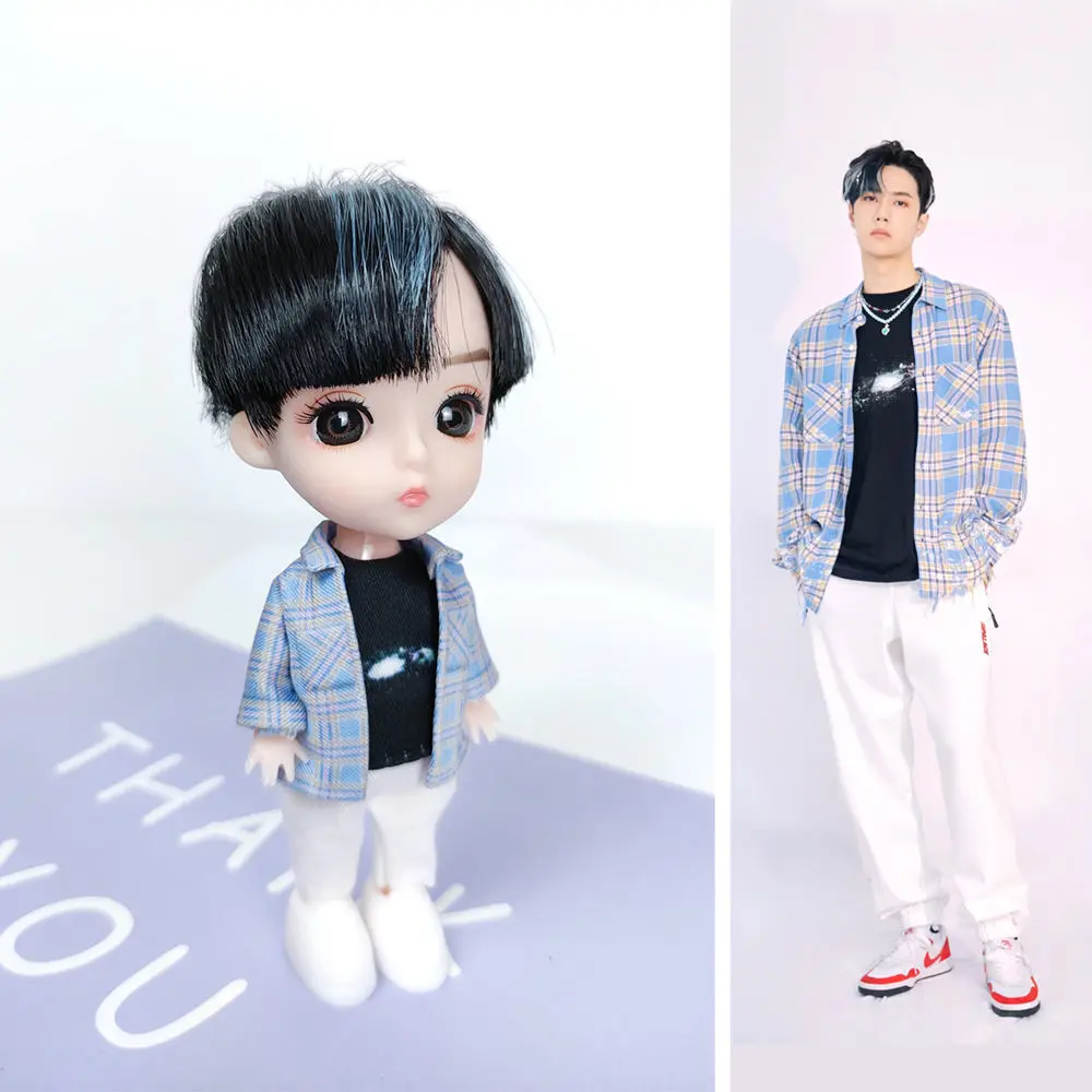 

Фигурка гуманоида Wang Yibo, украшение для автомобиля, украшение для дня рождения