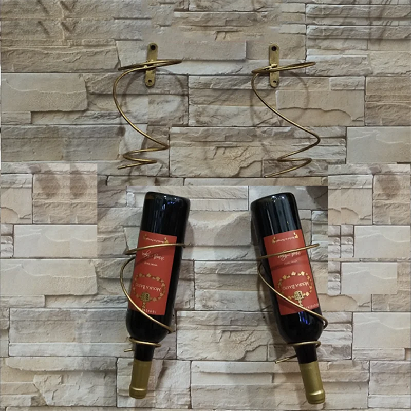 5 шт. настенный бронза черная бутылка для вина стойка держатель полка дисплея