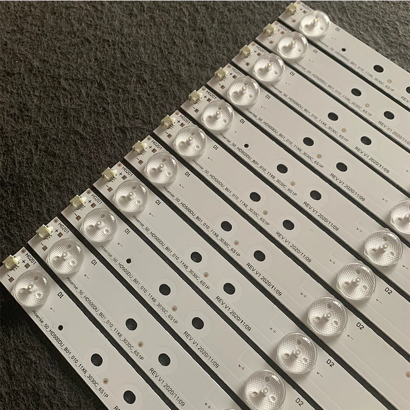 Светодиодный Подсветка полосы 6 лампы для Hisense 50 ТВ Hisense_50_HD500DU_B01_010_11X6_3030C_6S1P