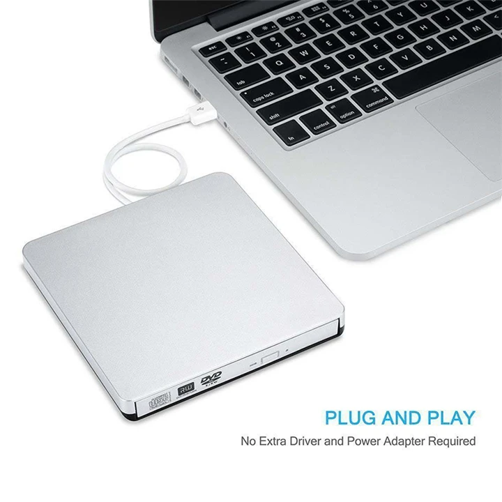 Внешний DVD/CD RW привод горелки оптический USB2.0 DVD писатель рекордер CD/DVD rom плеер для ноутбука Настольный Macbook Pro с Windows