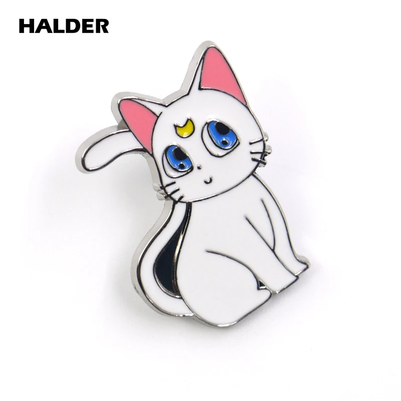 BR0044 halder симпатичный Солдат Сейлор Мун Цукино Усаги Кошка Броши Булавки на лацкан рюкзак сумки одежда приспособление для бейджа ювелирные изделия