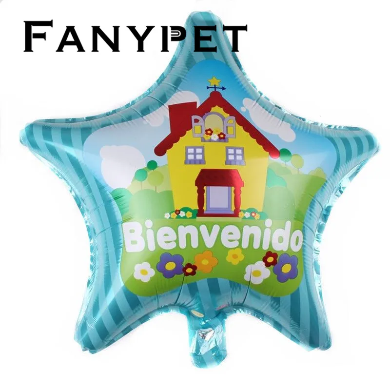 10 шт. 18 дюймов в форме звезды Добро пожаловать домой фольгированные шары для тема