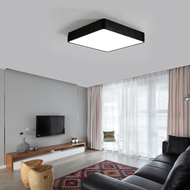 

Modern LED Ceiling Lamp 18W Square 30x30cm Energy Saving for Home Bedroom Living Room TB Sale