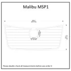 Malibu MSP1 С Вырезанным люком, платформа для плавания, лодка EVA, искусственный пеноматериал, тиковый пол