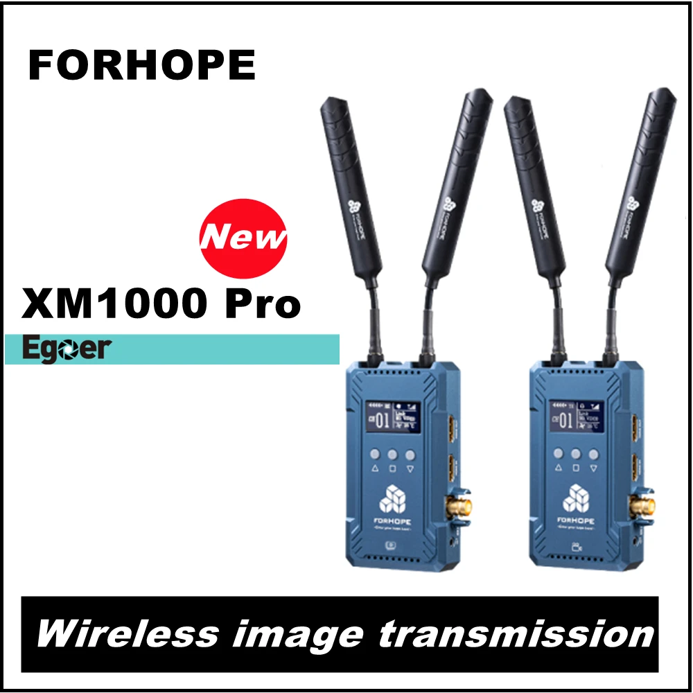 

FORHOPE XM1000pro 300 м, полностью дуплексный Интерком, флэш-поток 0,08 s, ультра-низкая задержка, беспроводная передача изображения SDI 1080p
