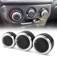 3pcs per set aluminum alloy car styling air conditioning knob ac knob heat control switch button knob for lada granta