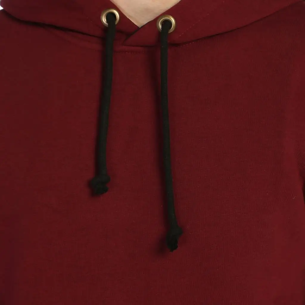 

Burgundy Winter Cotton Thick Hooded Men 'S Sweatshirt Hoodie