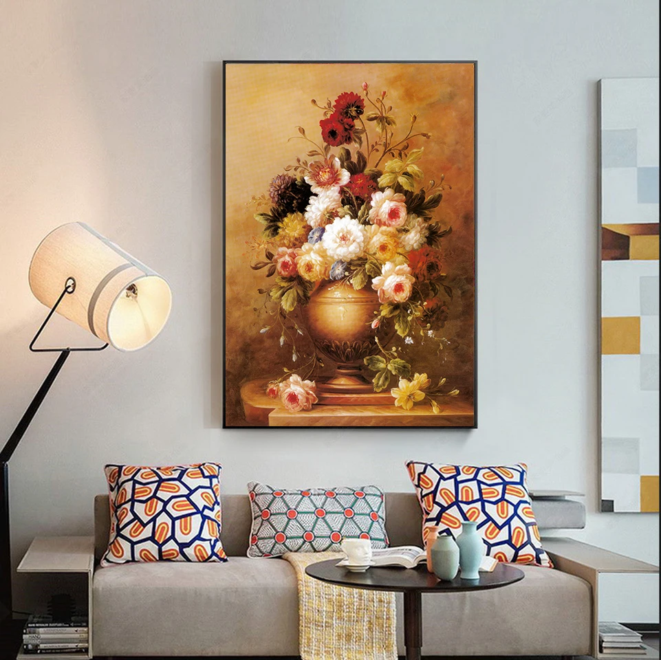 60x80 см Большой размер цветок фрукты известная картина маслом на Cancas стеновое