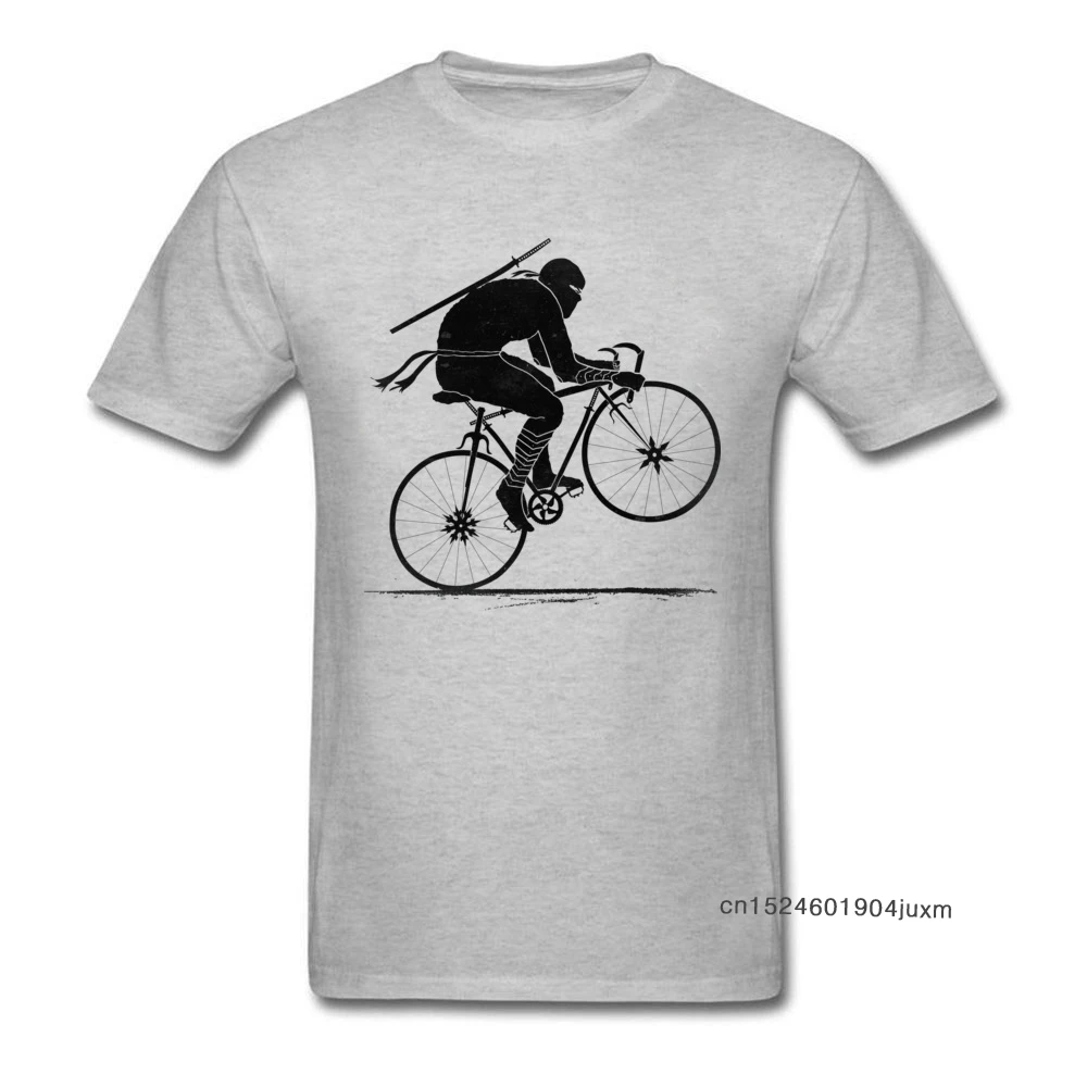 Мужская футболка с принтом Ниндзя Байкер забавная мужская летняя хлопковая в