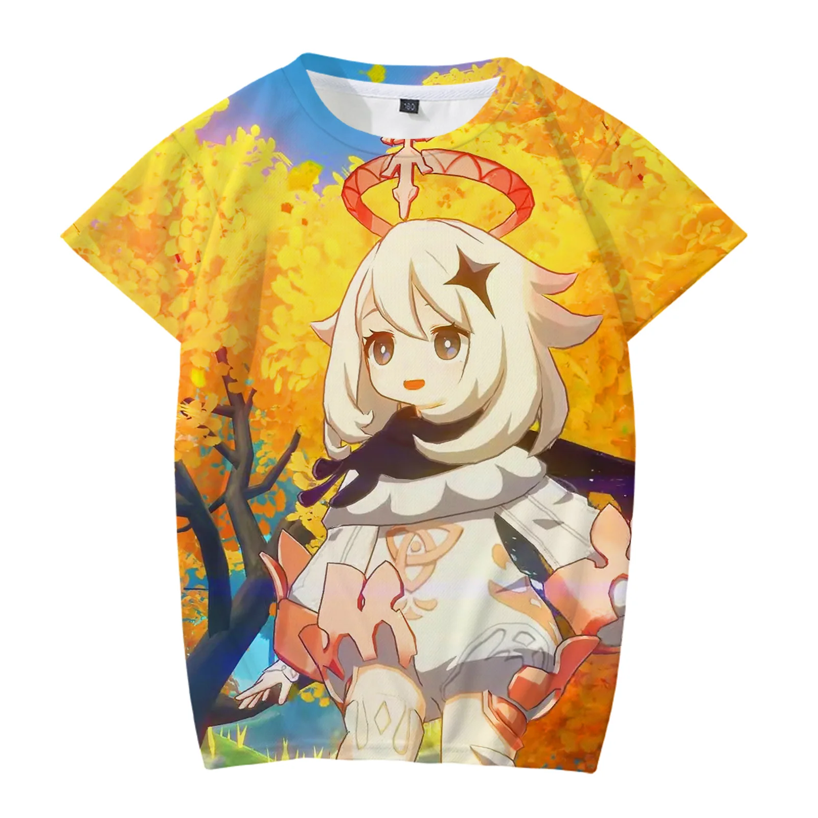 

Newest Fashion 2021Summer Popular Children's Clothing 3D Game Kids Girls Anime T-Shirt 3D Print Genshin Impact Boy's Tshirts Top