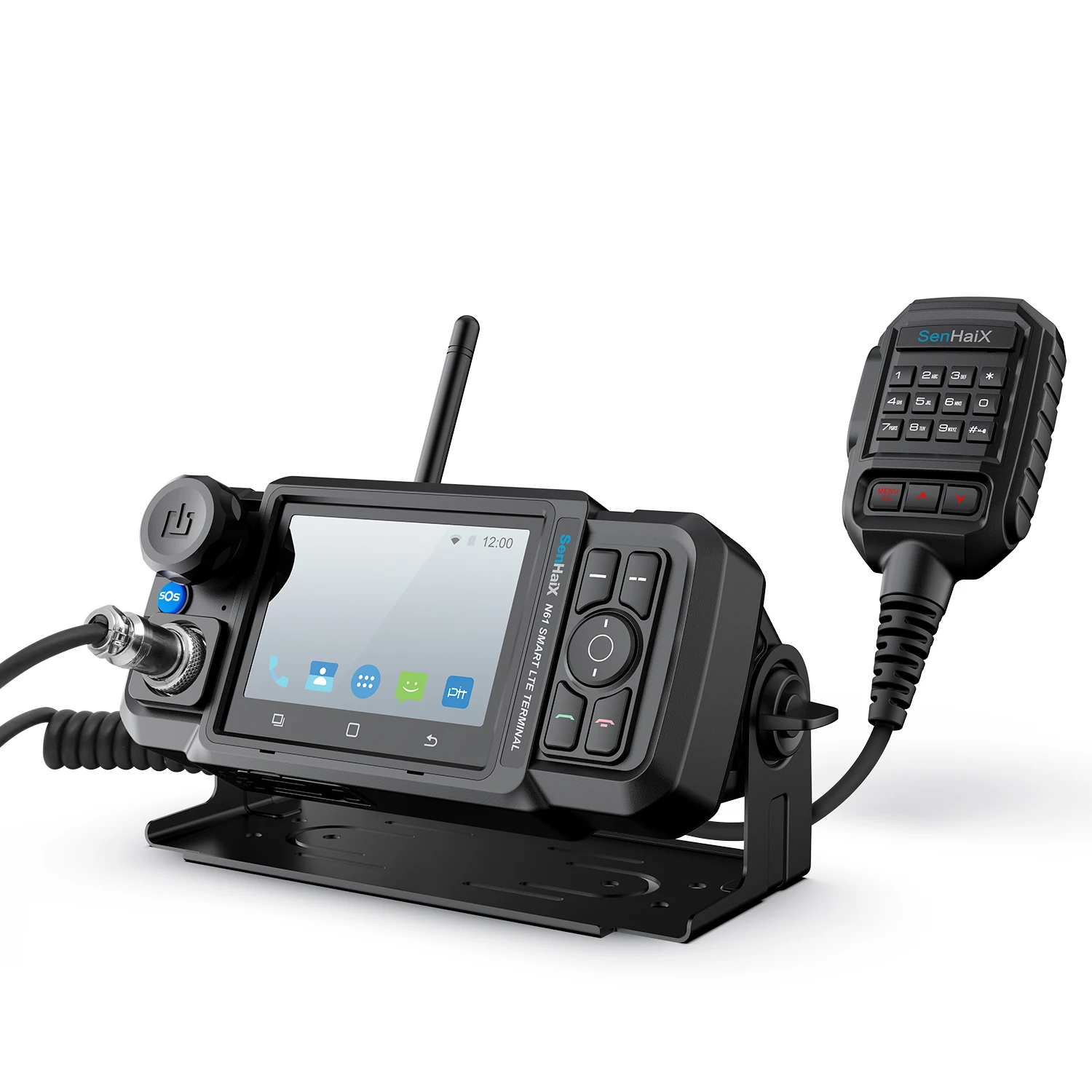 Camoro 4G Zello Network Car Radio Android Wireless Bluetooth Touch Screen PTT Wifi GPS SOS Mobile Raido Car Walkie Talkie