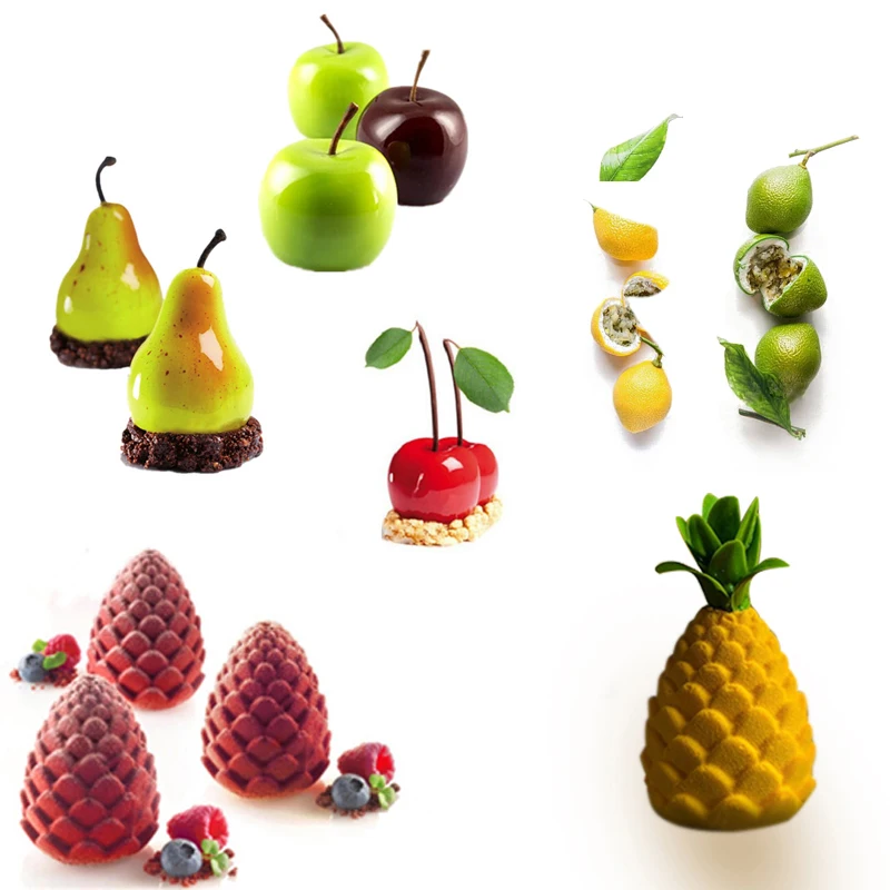Силиконовая форма для торта в форме фруктов 3D выпечки шоколадная выпечка кексы