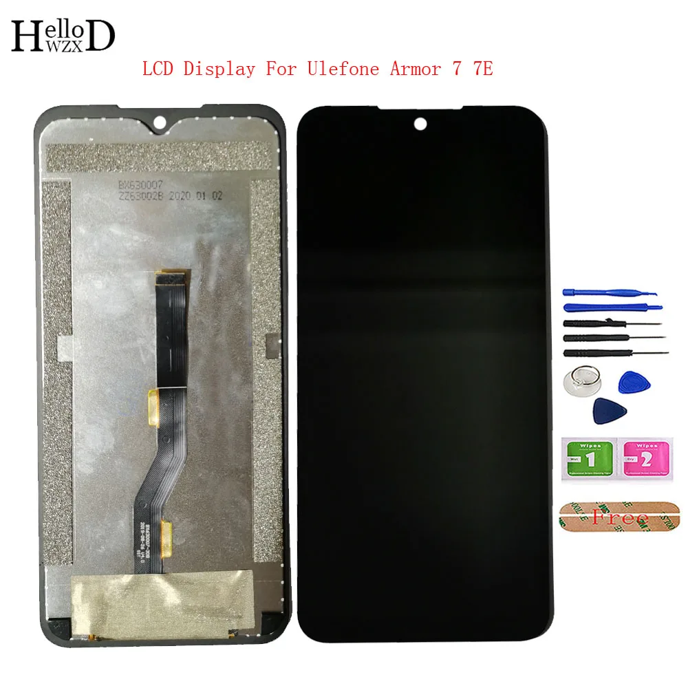 

6.3'' Mobile Phone LCD Display For Ulefone Armor 7 7E LCD Display Touch Screen Sensor Digitizer Panel LCDs Repair Parts Tools