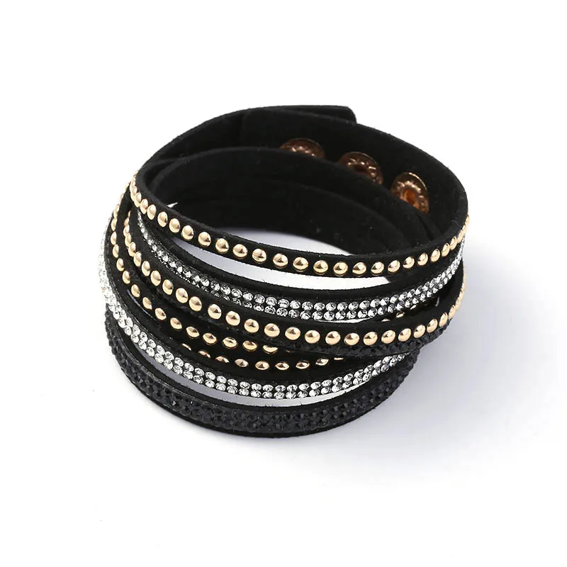 Женский браслет-хипстер MAIKALE браслет из кожи и вельвета