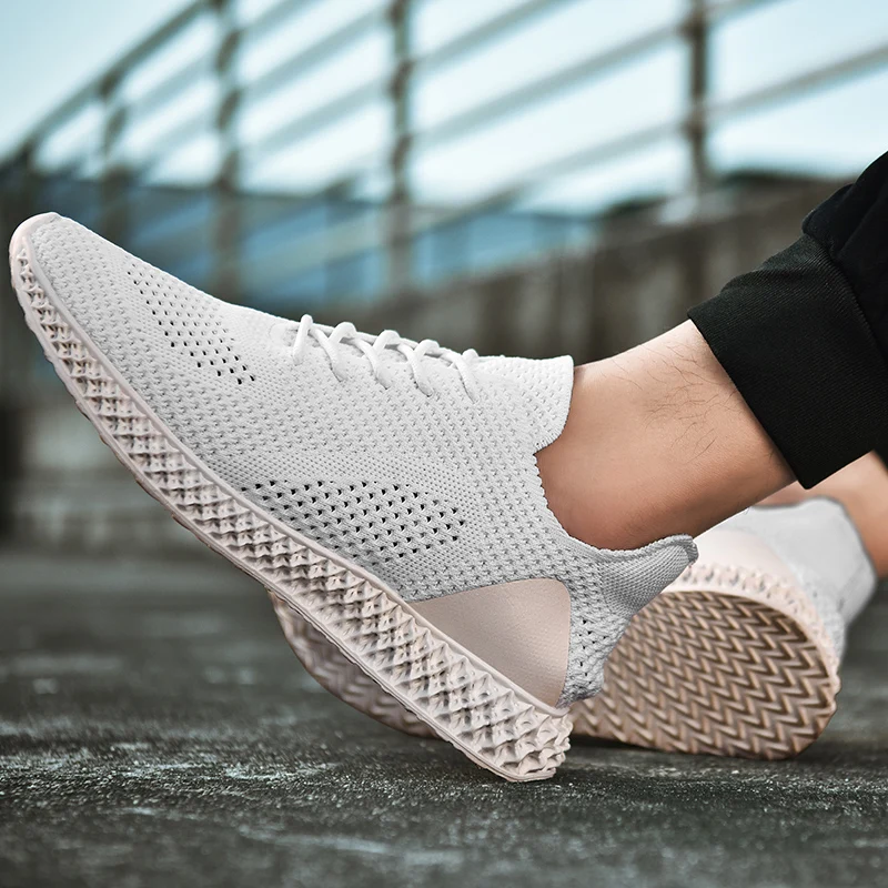 

Running Shoes Men Walking Jogging Training Sport Shoes Couple Men Sneakers Lace Up Mesh Fashion Lovers Footwear Large Size 35-45